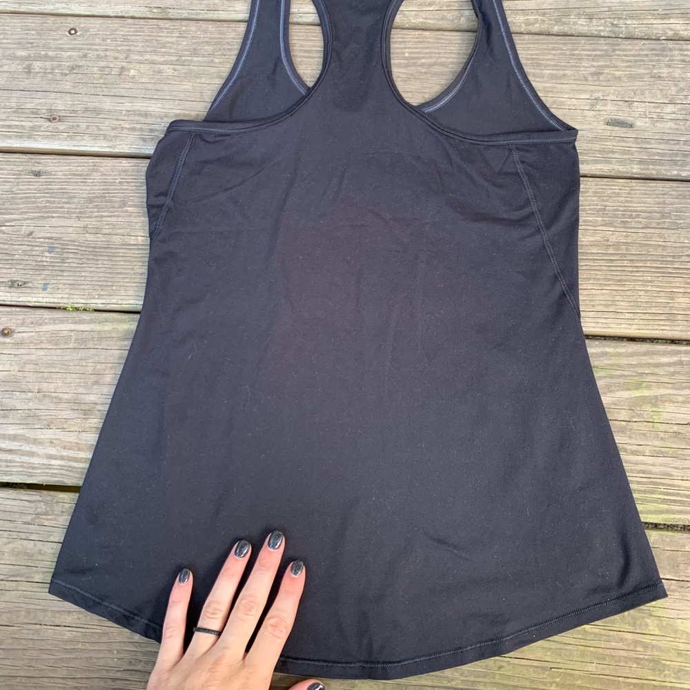 Athleta Black Racerback Tank size XS 🖤💛🖤 - Picture 6 of 7